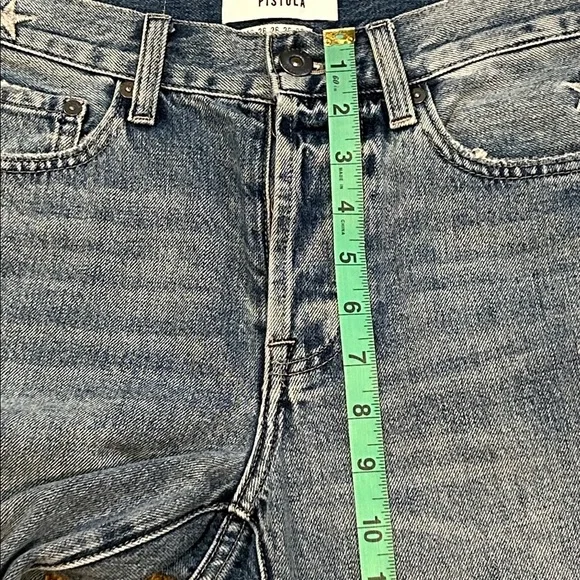Pistola Charlie High Rise Star Embroidered Straight Leg Jean size 26 Supernova - Picture 14 of 16